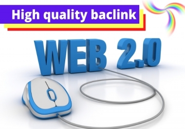 I will do high quality web 2 0 authority backline,  dofollow backlinks