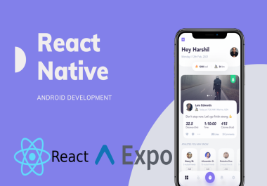 I will develop react native mobile application