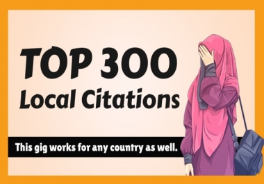 I will do top 50 USA local citations and directory submission