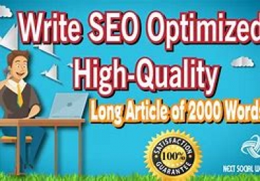 I will create seo contents of 2000 words