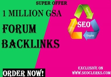 100,000 GSA SER Forum BACKLINKS for Google SEO ranking