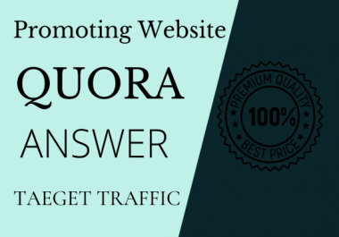 Advance your site traffic on 30 Quora answers