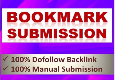 50 Bookmarking submission backlink on HQ sites as link building in off page seo manually
