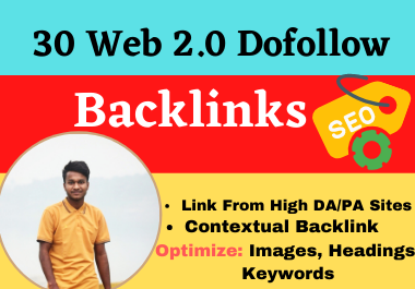 30 Web 2.0 Blog Contextual Backlinks for Google Ranking