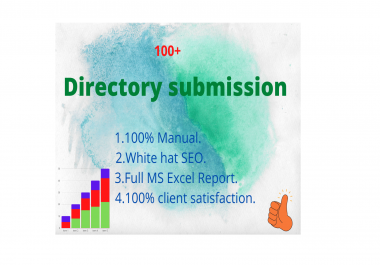 I will do 100+ high quality web directory submission seo backlinks.