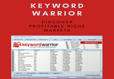 Keyword Warrior for discovering Profitable Niche Markets