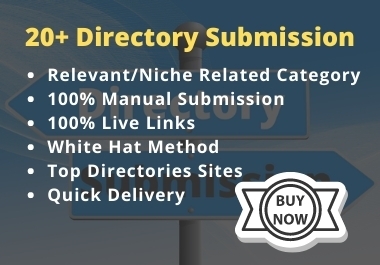 20+ Manually Directory Submission on Relevant Category