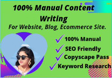 I Will Do SEO Friendly Content Writing For Your Website