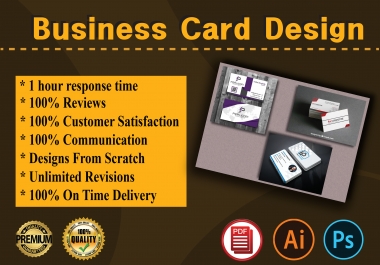 I will Do Creative Business Card Design for you