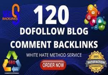 I will provide 120 dofollow blog comments backlinks increase your website ranking