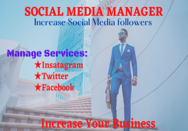 I Will be Your Professional Social Media Manager