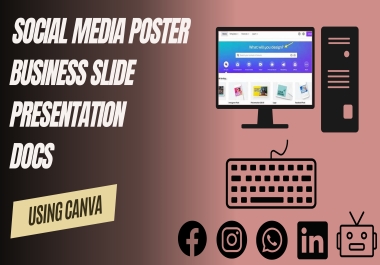 Poster and Graphic Professional Canva Designs for SEO-Driven Social Media graphics.