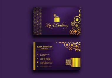 I will design luxury,  professional business card