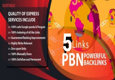 Creat homepage 5 PBN Backlinks to skyrocket you SERP DA 40 to 25+