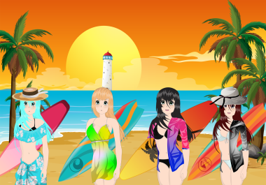 I will design Chibi and Manga Anime character 10k NFT art collection.