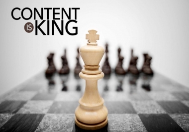 Content writing Content is king in the digital marketing world