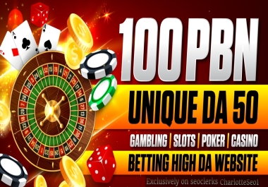 Get Powerfull 100 PBN Da50-99 Homepage Backlinks Thai Indonesian Korean Casino Poker betting UF