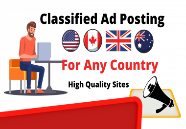 I wil Do Create Post Your Ads 30 Top High Authority Ads Posting Sites