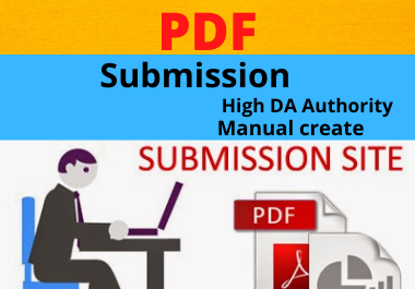 20 PDF Submission High Authority Low spam score unique permanent backlinks