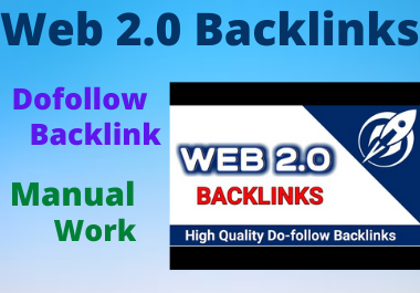 I will build 10 Web 2.0 Backlinks on high authority Do follow permanent backlink for website ranking