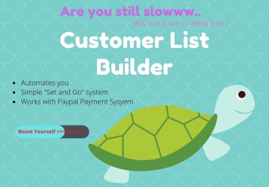 Customer List Builder - Ultimate way to build Profit