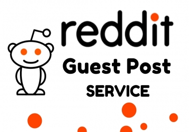 Guaranteed 5 Powerful Reddit Guest Post Backlink With Your KW & URL