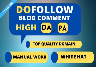 I Will Manually High Quality Dofollow 50 Blog Comments backlinks
