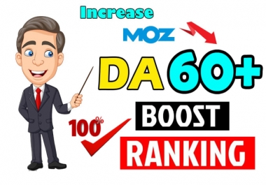 I will increase moz domain authority da 60 with authority backlinks