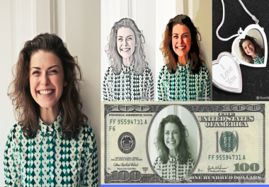 i will redesign your photo into a cartoonic or sketchable form