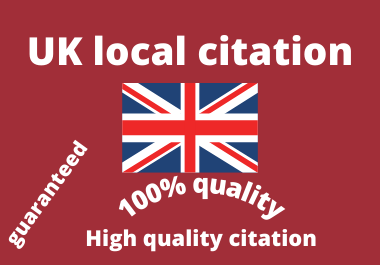 I will Do Manually TOP 25 Live UK Local Citations for Local SEO. Satisfaction Guaranteed