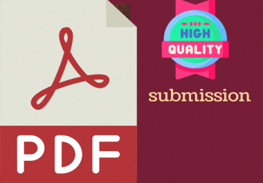 30 PDF submission manually High DA PDf submission site