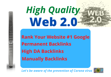 I will Create Manually 10 High authority backlinks web 2.0 for top SEO in Google Ranking