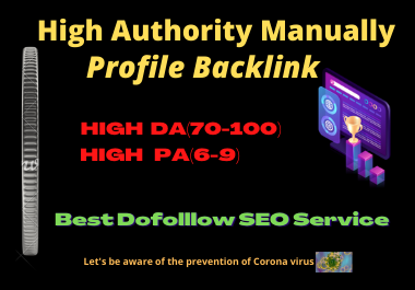 I will manually backlink 20 profiles for high authority SEO link building