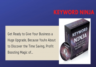 Keyword Ninja Software for Internet Marketers