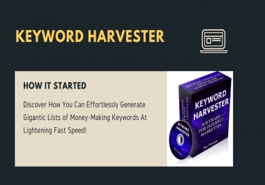 Keyword Harvester Software for Internet Marketers