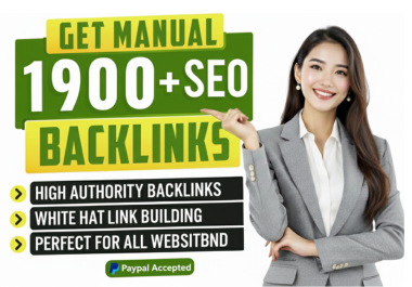 PayPal Accepted- Manually Build 1900+ High DA Do-Follow SEO Backlinks Buy 2 Get 1 FREE