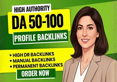 I will do 500 high da profile backlinks manually