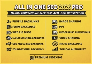 All In One SEO 2026 Complete Ranking Framework Backlinks AEO GEO Optimization