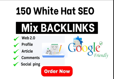 I will 50 SEO backlinks DA50 to DA100 authority link building service for google ranking