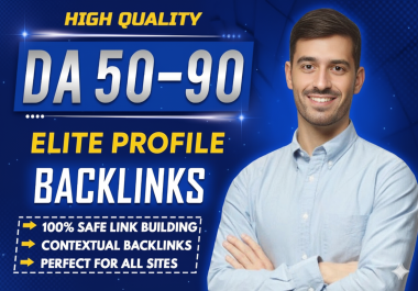 I will do 500 high da profile backlinks manually
