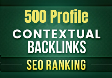 I will do 500 high da profile backlinks manually