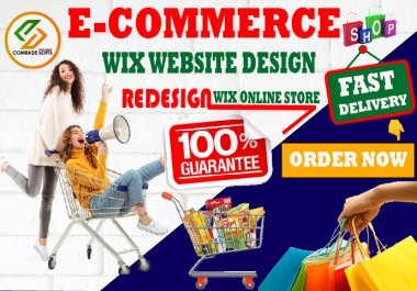 We will design wix ecommerce store or redesign wix online store
