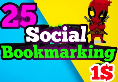 I do Manually 25 High Authority Social Bookmark Backlinks