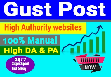 I will publish 20 guest posts on high DA sites and rank your website