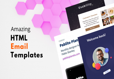 I will create a professional HTML email template or newsletter