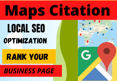 Live 200 Map Citations high Quality backlinks to rank your google business page for local seo