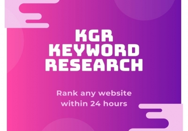 Rank Your Affiliate Website with KGR Keywords within a Short Time