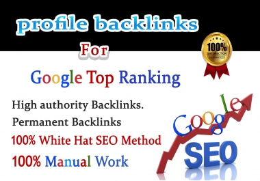 I will provide 70 high da profile backlinks for google top ranking