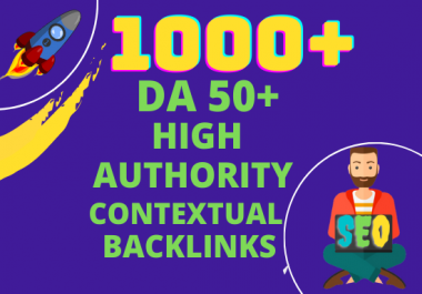 I will create 1000 white hat high authority contextual seo backlinks