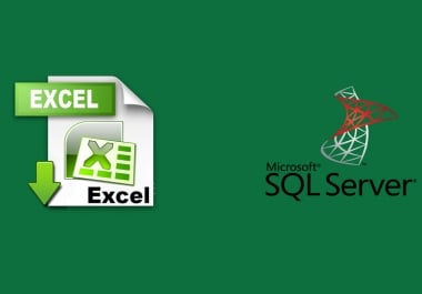I will import your excel or csv data to ms sql server